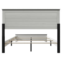 Home Design Harley 4-Piece Modern Light Gray Bedroom Furniture Set - Include Bed Frame, Chest, Dresser, Nightstand