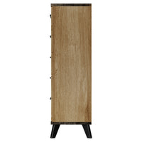 Home Design Emersyn 5 Drawer Chest, Natural Oak
