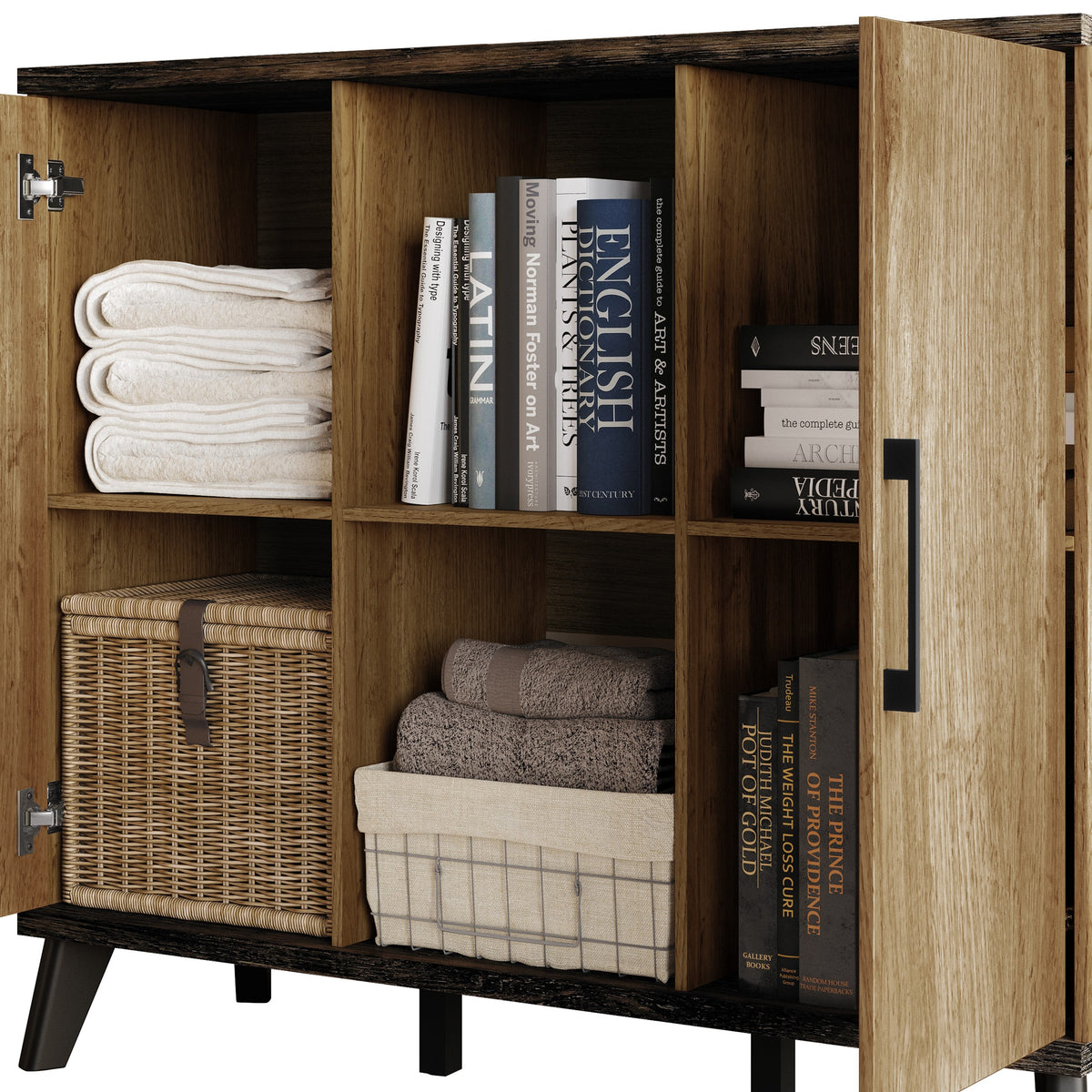 Home Design Emersyn Side Board, Natural Oak