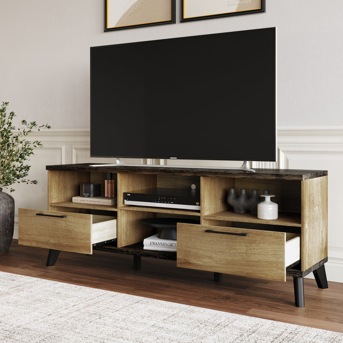 Home Design Emersyn TV Stand, Natural Oak