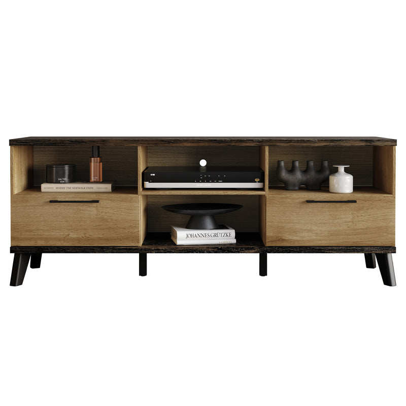 Home Design Emersyn TV Stand, Natural Oak