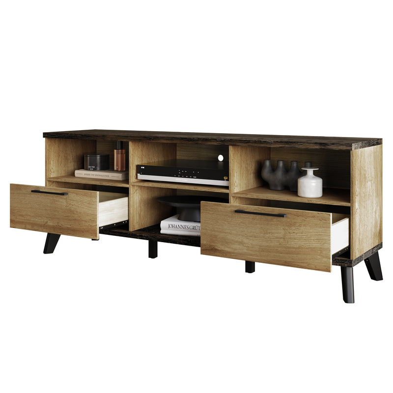 Home Design Emersyn TV Stand, Natural Oak