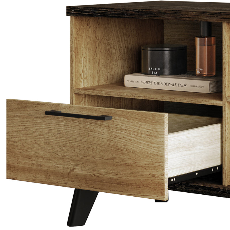 Home Design Emersyn TV Stand, Natural Oak