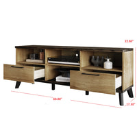 Home Design Emersyn TV Stand, Natural Oak