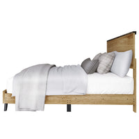 Home Design Emersyn Panel Bed Frame, Natural Oak