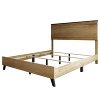 Home Design Emersyn Panel Bed Frame, Natural Oak