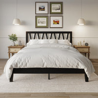Home Design Gadsden Panel Bed Frame for Adult, Box Spring Require