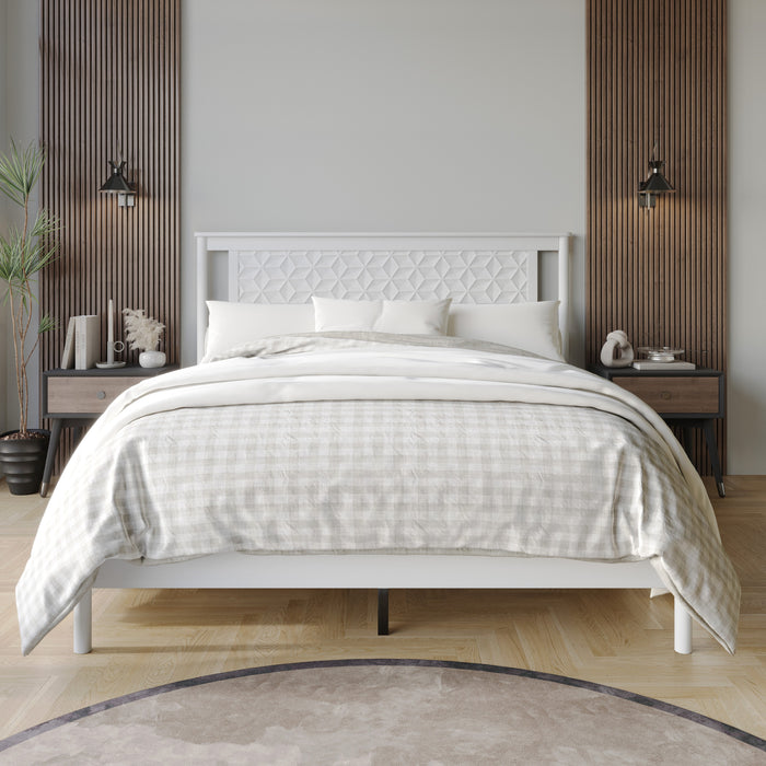 Home Design Tuskegee Panel Bed Frame for Adult, Box Spring Require