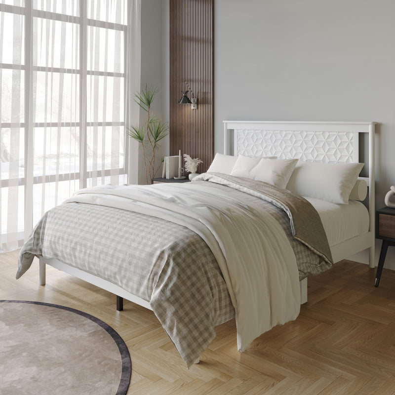 Home Design Tuskegee Panel Bed Frame for Adult, Box Spring Require