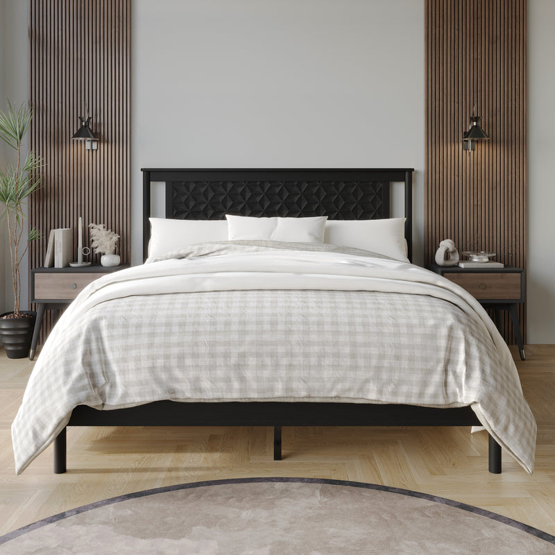 Home Design Tuskegee Panel Bed Frame for Adult, Box Spring Require