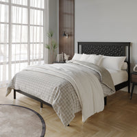 Home Design Tuskegee Panel Bed Frame for Adult, Box Spring Require