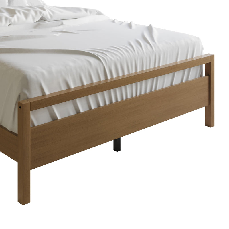 Ontario Panel Bed – Stylish Minimalist Bed Frame that Elevates Any Bedroom, Sturdy Build, Box Spring Required