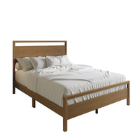 Ontario Panel Bed – Stylish Minimalist Bed Frame that Elevates Any Bedroom, Sturdy Build, Box Spring Required