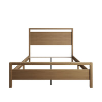 Ontario Panel Bed – Stylish Minimalist Bed Frame that Elevates Any Bedroom, Sturdy Build, Box Spring Required