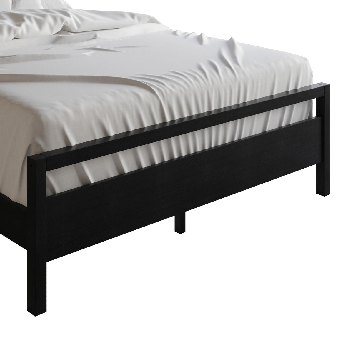 Ontario Panel Bed – Stylish Minimalist Bed Frame that Elevates Any Bedroom, Sturdy Build, Box Spring Required