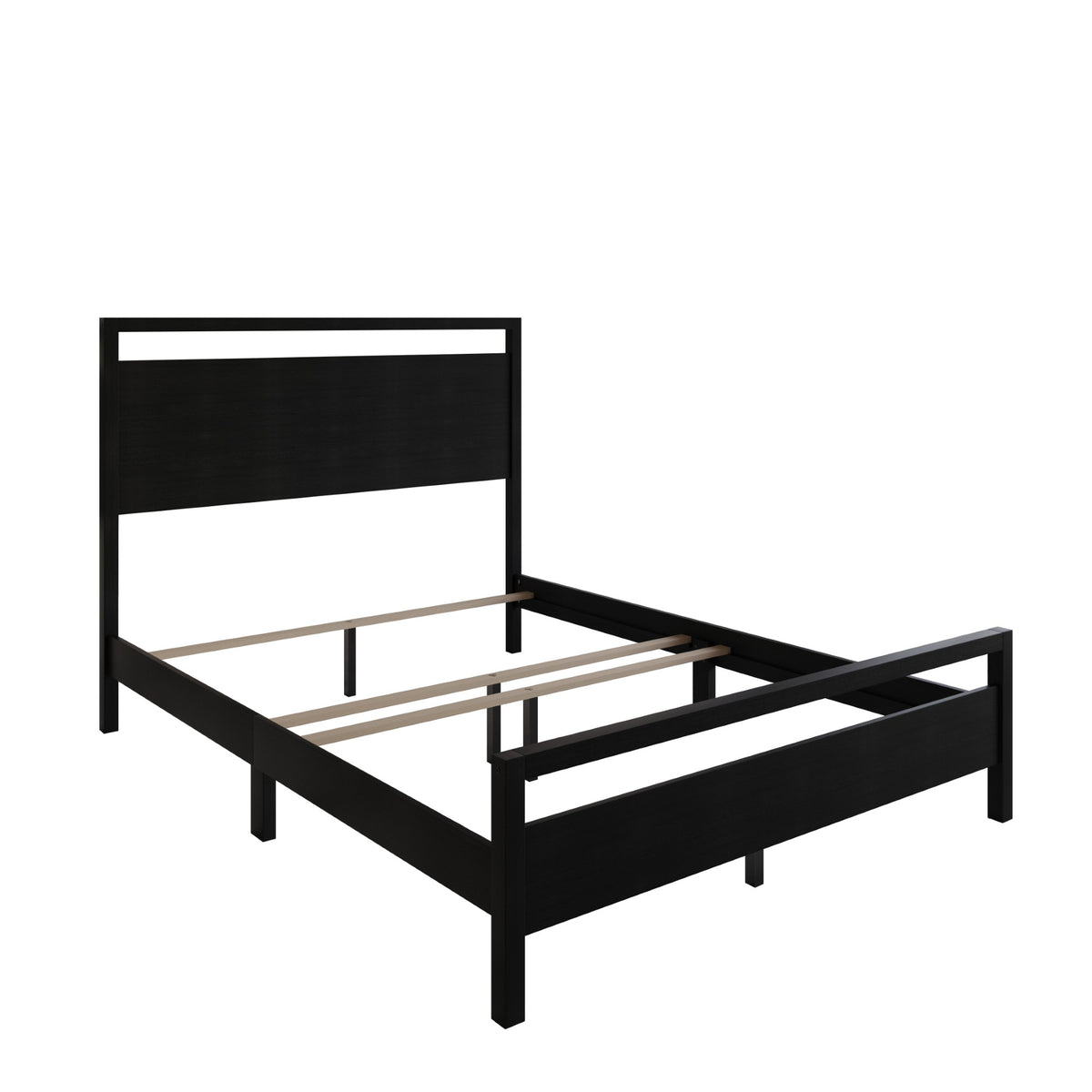 Ontario Panel Bed – Stylish Minimalist Bed Frame that Elevates Any Bedroom, Sturdy Build, Box Spring Required