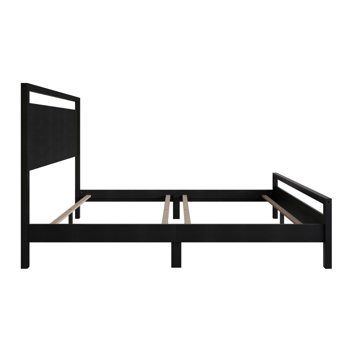 Ontario Panel Bed – Stylish Minimalist Bed Frame that Elevates Any Bedroom, Sturdy Build, Box Spring Required