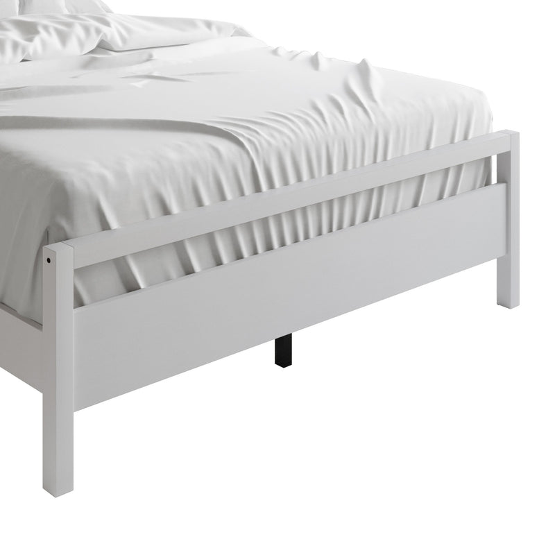 Ontario Panel Bed – Stylish Minimalist Bed Frame that Elevates Any Bedroom, Sturdy Build, Box Spring Required