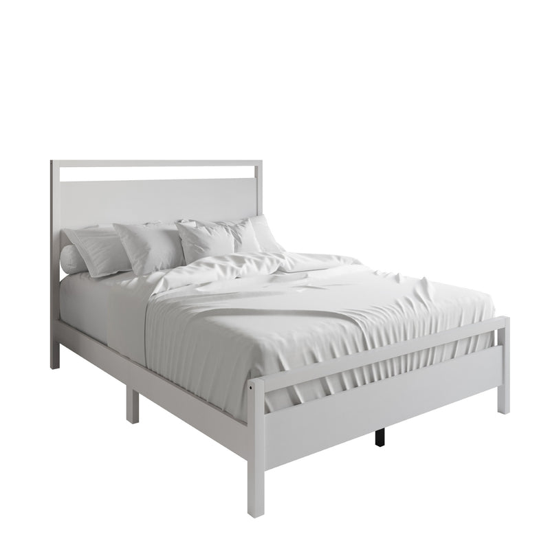 Ontario Panel Bed – Stylish Minimalist Bed Frame that Elevates Any Bedroom, Sturdy Build, Box Spring Required