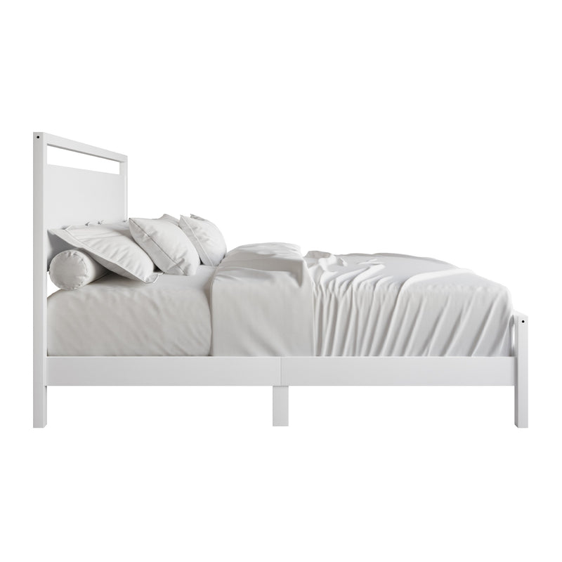 Ontario Panel Bed – Stylish Minimalist Bed Frame that Elevates Any Bedroom, Sturdy Build, Box Spring Required