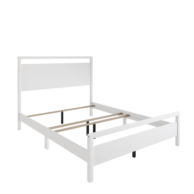 Ontario Panel Bed – Stylish Minimalist Bed Frame that Elevates Any Bedroom, Sturdy Build, Box Spring Required