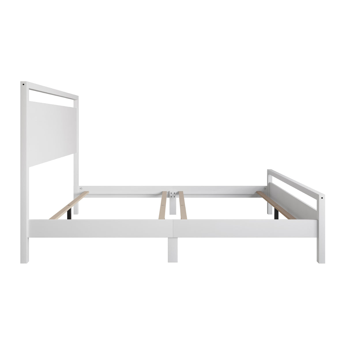 Ontario Panel Bed – Stylish Minimalist Bed Frame that Elevates Any Bedroom, Sturdy Build, Box Spring Required