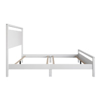 Ontario Panel Bed – Stylish Minimalist Bed Frame that Elevates Any Bedroom, Sturdy Build, Box Spring Required