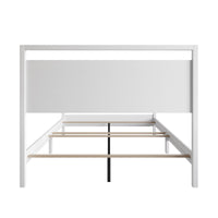 Ontario Panel Bed – Stylish Minimalist Bed Frame that Elevates Any Bedroom, Sturdy Build, Box Spring Required