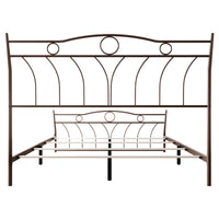 Home Design Shelby Metal Bed Frame