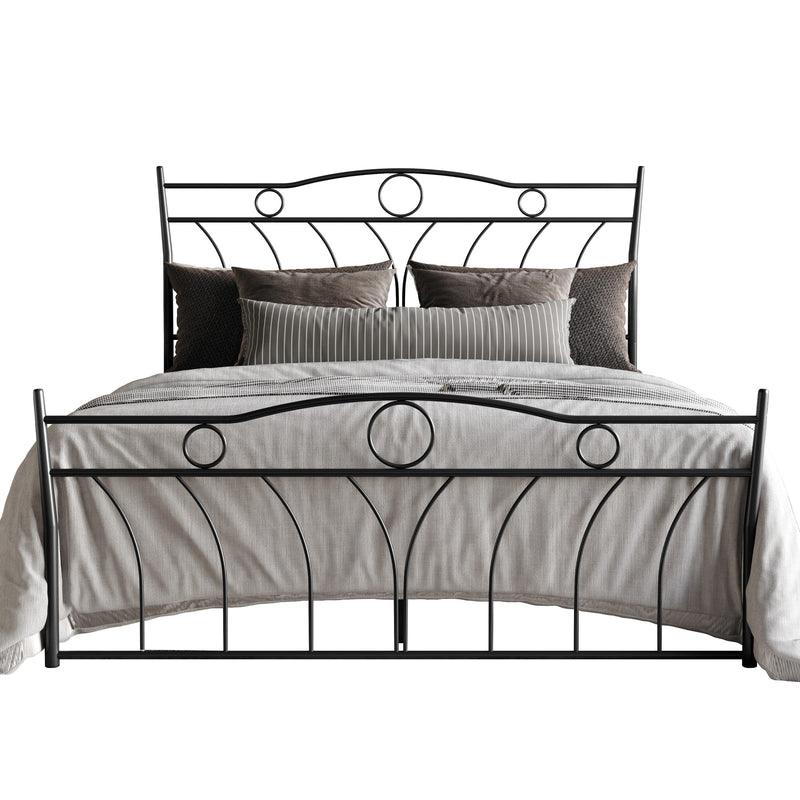 Home Design Shelby Metal Bed Frame
