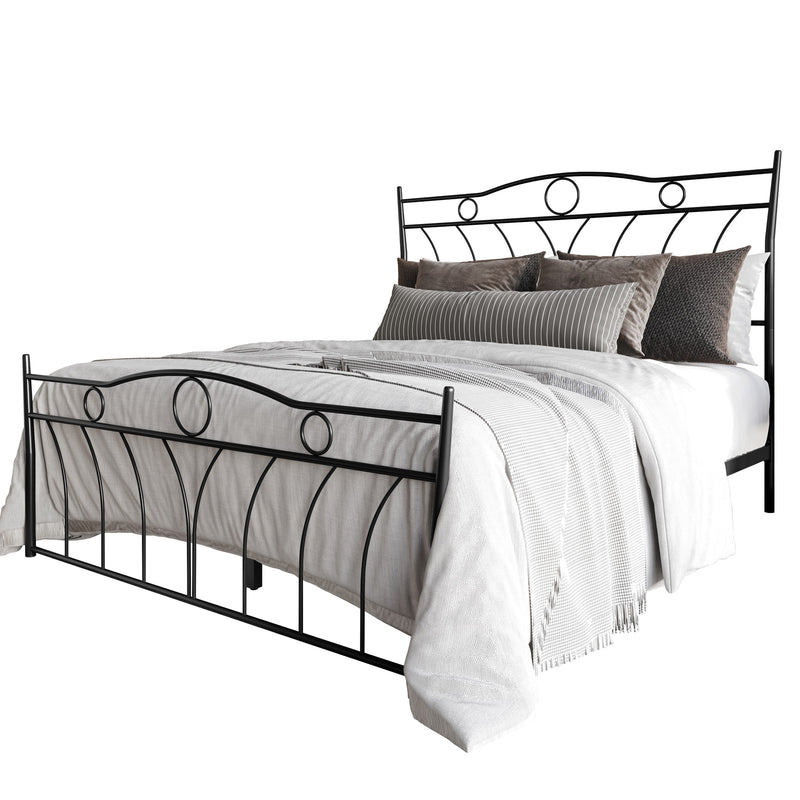 Home Design Shelby Metal Bed Frame