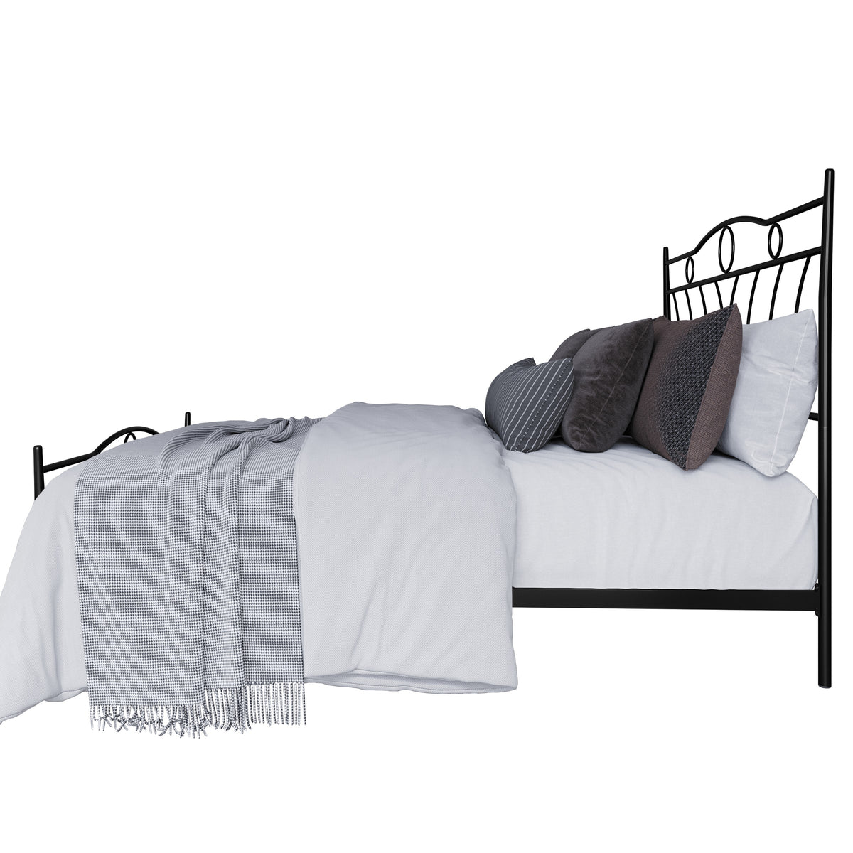 Home Design Shelby Metal Bed Frame