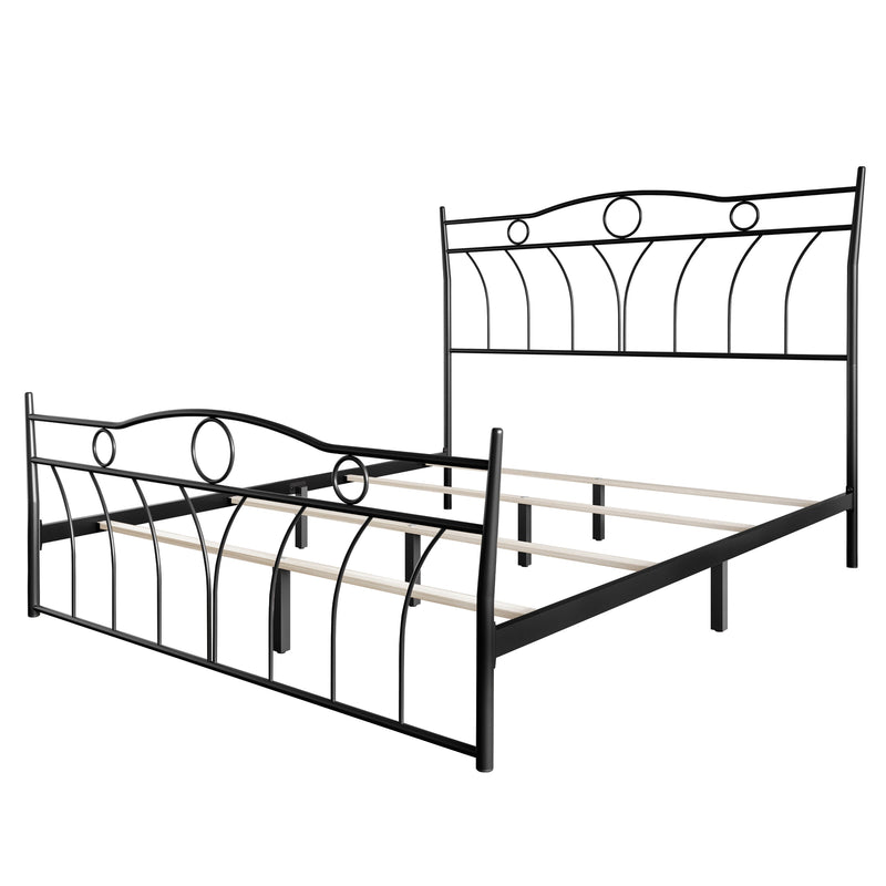 Home Design Shelby Metal Bed Frame