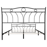 Home Design Shelby Metal Bed Frame