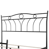 Home Design Shelby Metal Bed Frame