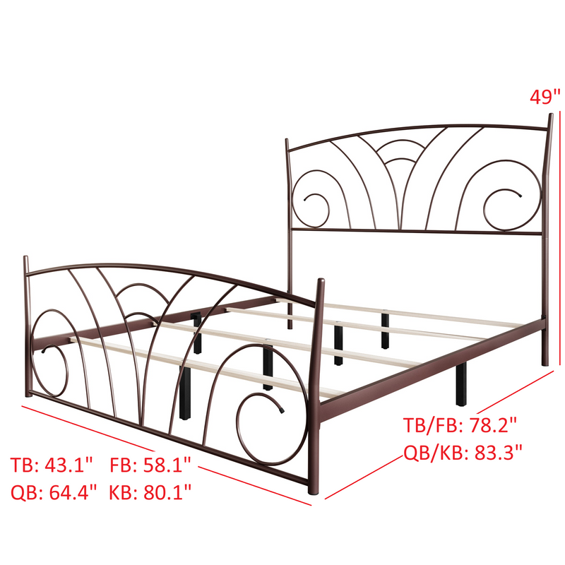 Home Design Essex Metal Bed