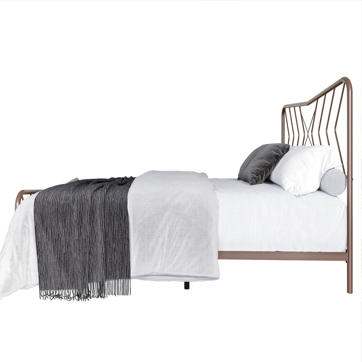 Home Design Fargo Metal Bed Frame