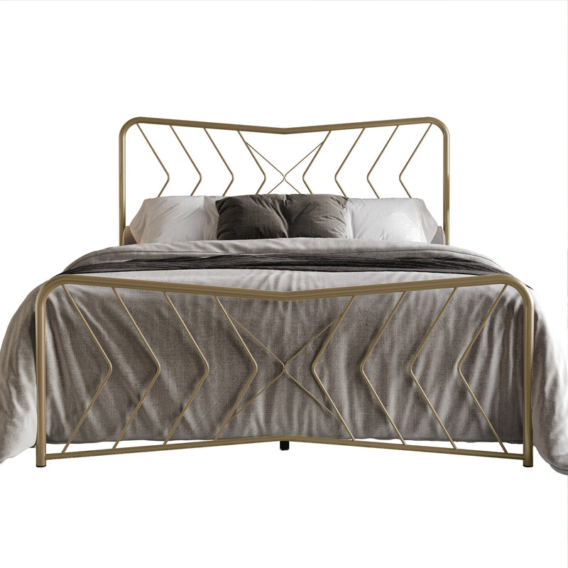Home Design Fargo Metal Bed Frame