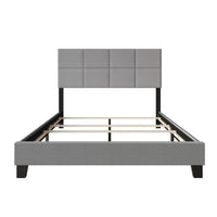 Home Design Lufkin Upholstered Panel Bed Frame