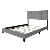 Home Design Lufkin Upholstered Panel Bed Frame
