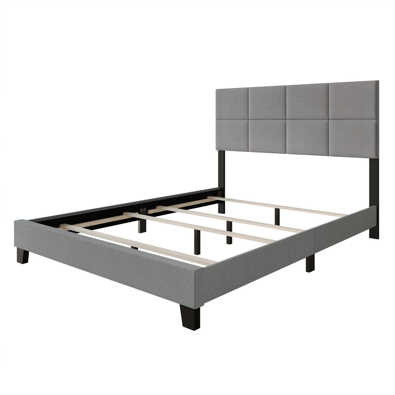 Home Design Lufkin Upholstered Panel Bed Frame