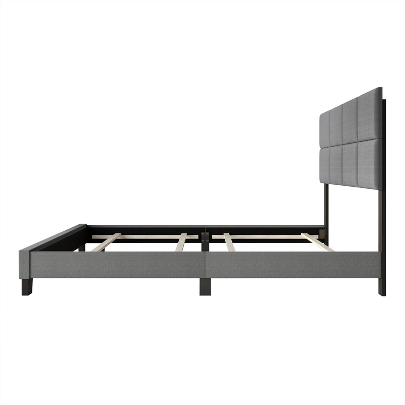 Home Design Lufkin Upholstered Panel Bed Frame