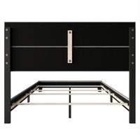 Home Design Lufkin Upholstered Panel Bed Frame