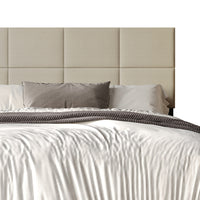 Home Design Lufkin Upholstered Panel Bed Frame