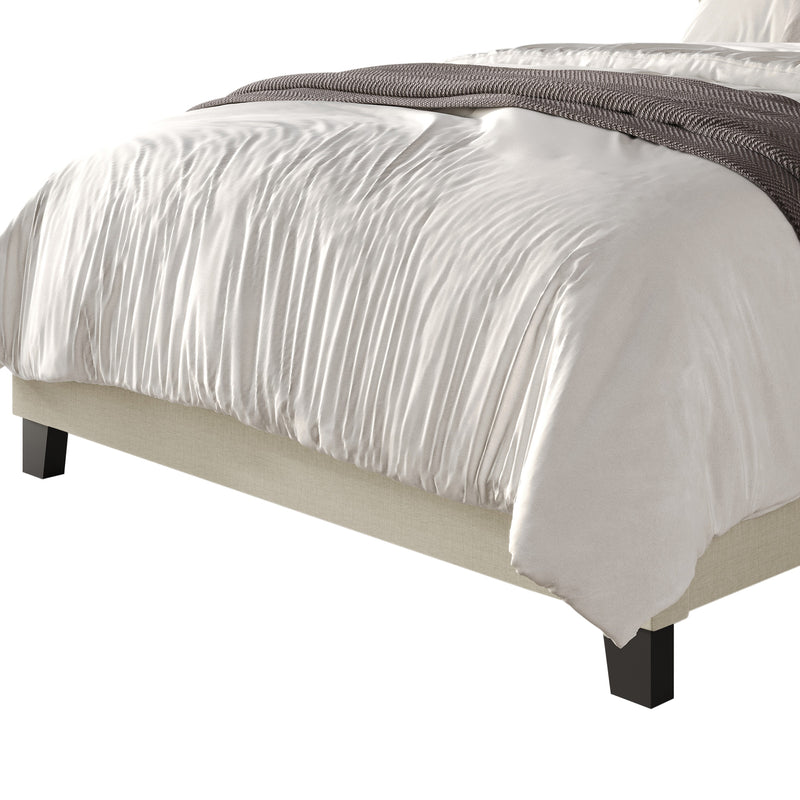Home Design Lufkin Upholstered Panel Bed Frame