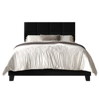 Home Design Lufkin Upholstered Panel Bed Frame