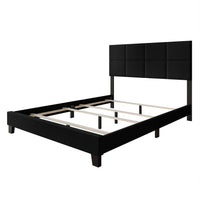 Home Design Lufkin Upholstered Panel Bed Frame
