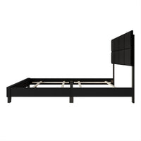 Home Design Lufkin Upholstered Panel Bed Frame