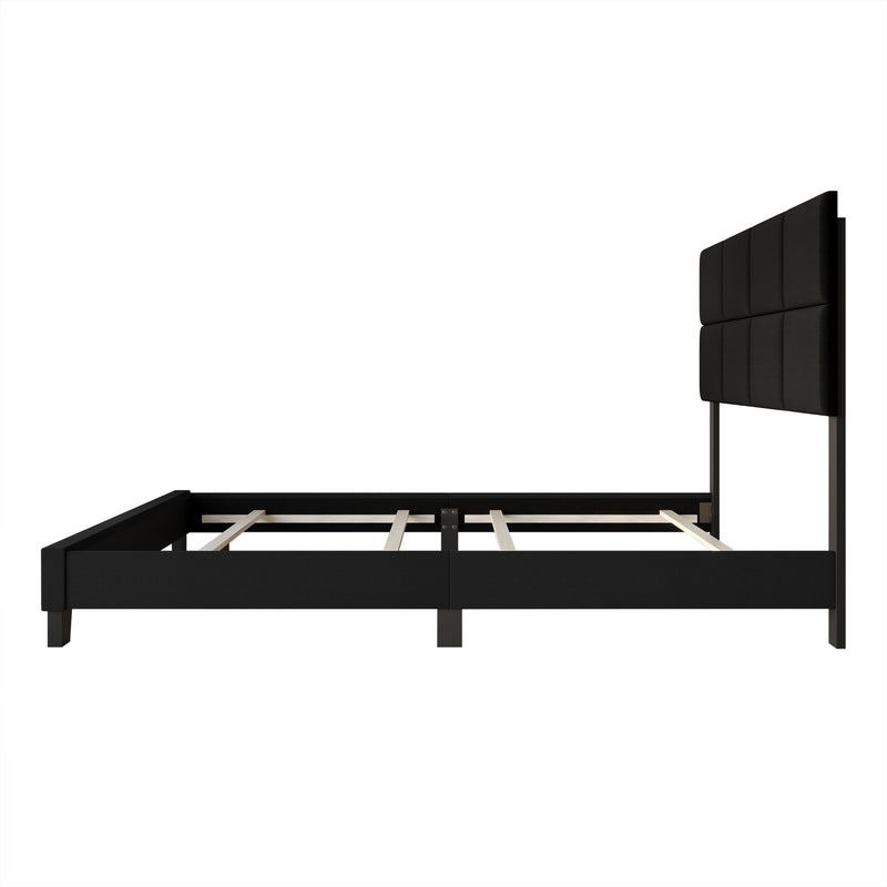 Home Design Lufkin Upholstered Panel Bed Frame