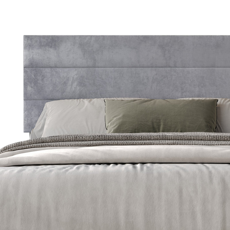 Home Design Vallejo Velvet Upholstered Panel Bed Frame For Adult, Box Spring Required